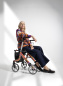Preview: Rehasense Space LX Rollator Flower, der Leichtgewichtrollator im verspielten Flower Design