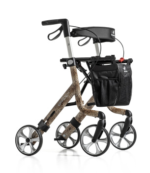 Preview: Rehasense Space LX, der Leichtgewichtsrollator im einzigartigen Cheetah-Design