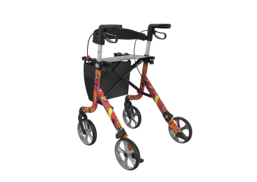 Rehasense Space LX Rollator Flower, der Leichtgewichtrollator im verspielten Flower Design