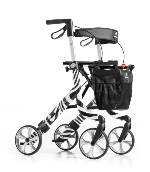 Rehasense Space LX Rollator Zebra, der Leichtgewichtsrollator im markanten Zebra Design